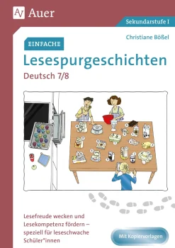 Einfache Lesespurgeschichten Deutsch 7-8, Buch