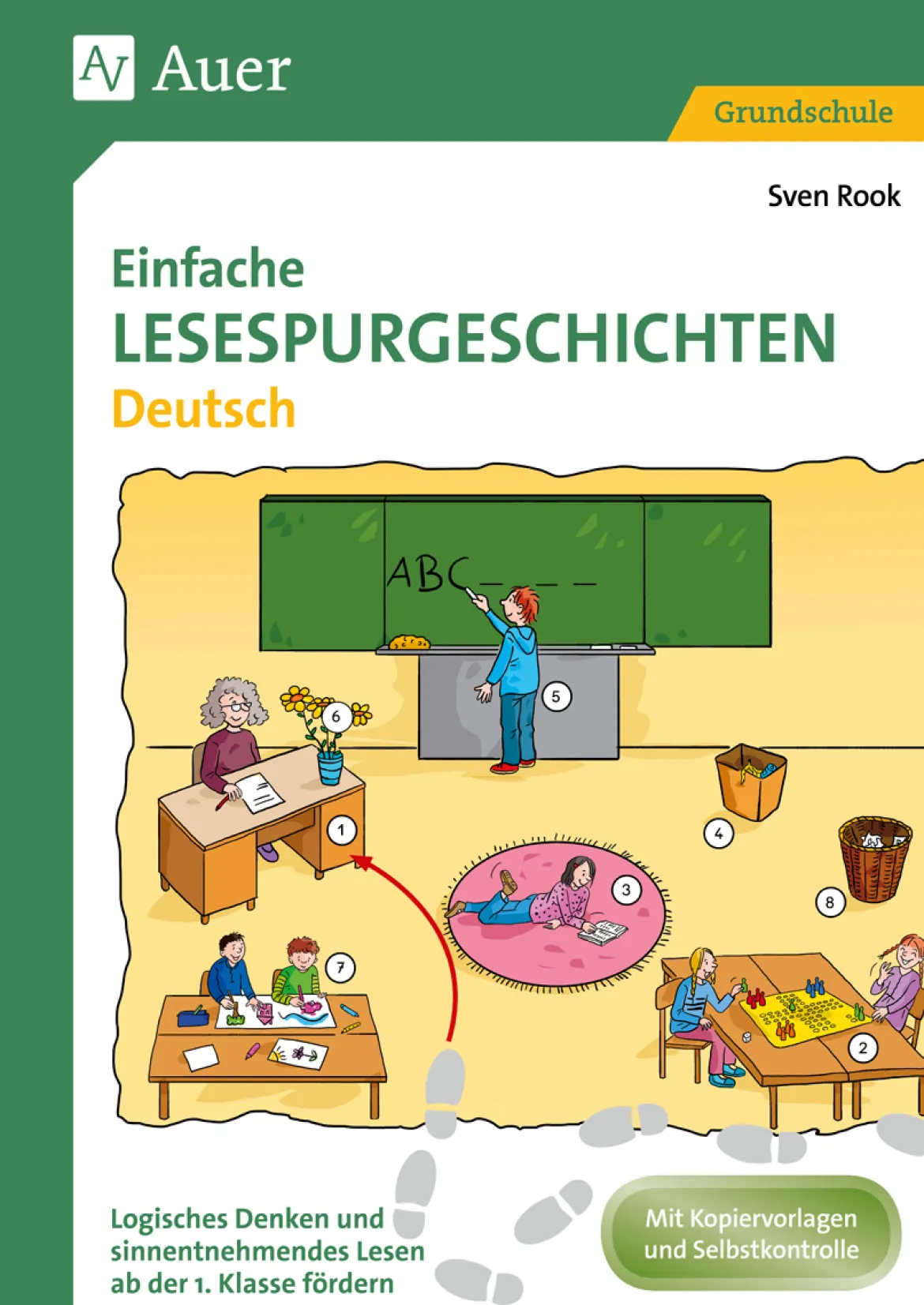 Einfache Lesespurgeschichten Deutsch, Heft, ab 1. Klasse