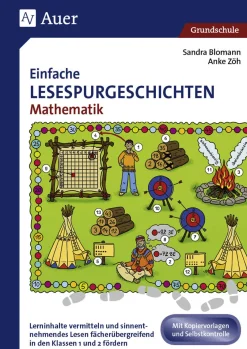 Einfache Lesespurgeschichten Mathematik 1/2