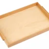 Einfaches Holztablett: groß, 44 x 31 x 3,5 cm