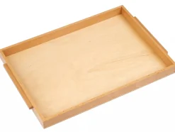 Einfaches Holztablett: groß, 44 x 31 x 3,5 cm