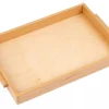 Einfaches Holztablett: mittelgroß, 32 x 22 x 3,5 cm
