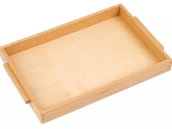 Einfaches Holztablett: mittelgroß, 32 x 22 x 3,5 cm