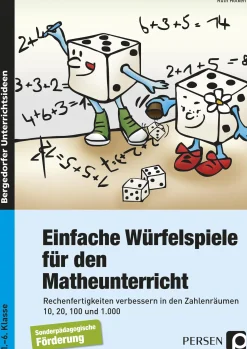 Einfache Würfelspiele für den Mathematikunterricht, Broschüre, 1.-6. Klasse