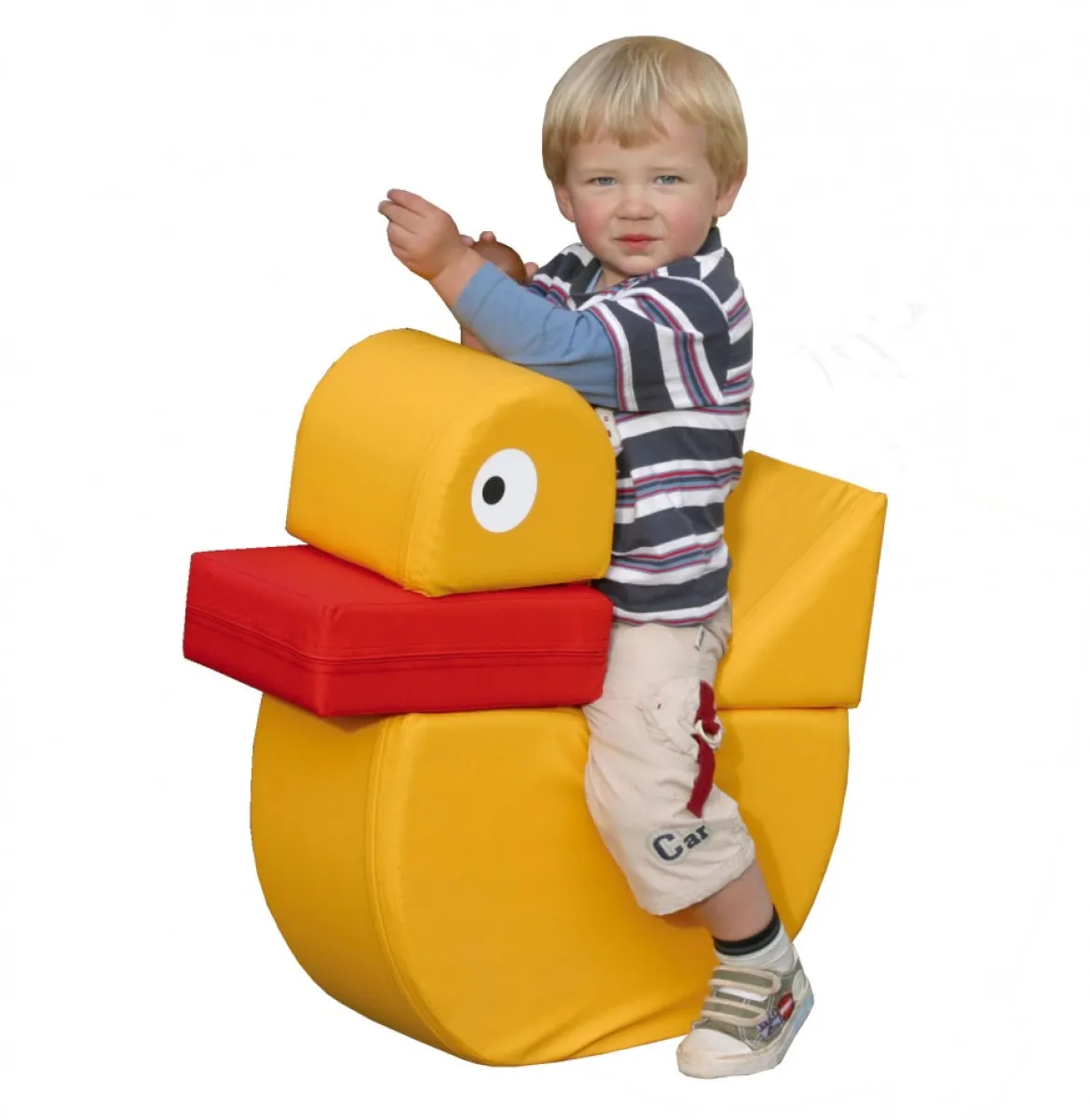 Elfi die Ente, GELB/ROT, Bausteinsatz, 4-teilig