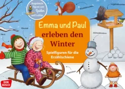 Emma und Paul feiern Advent und Weihnachten, Spielfiguren für die Erzählschiene, 1 bis 5 Jahre