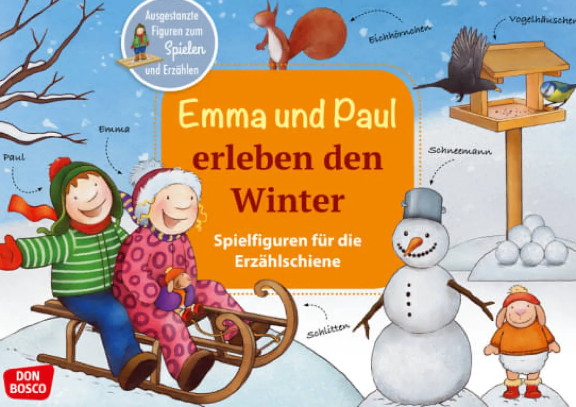 Emma und Paul feiern Advent und Weihnachten, Spielfiguren für die Erzählschiene, 1 bis 5 Jahre