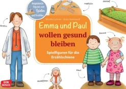 Emma und Paul wollen gesund bleiben, Spielfiguren für die Erzählschiene, 1 bis 5 Jahre
