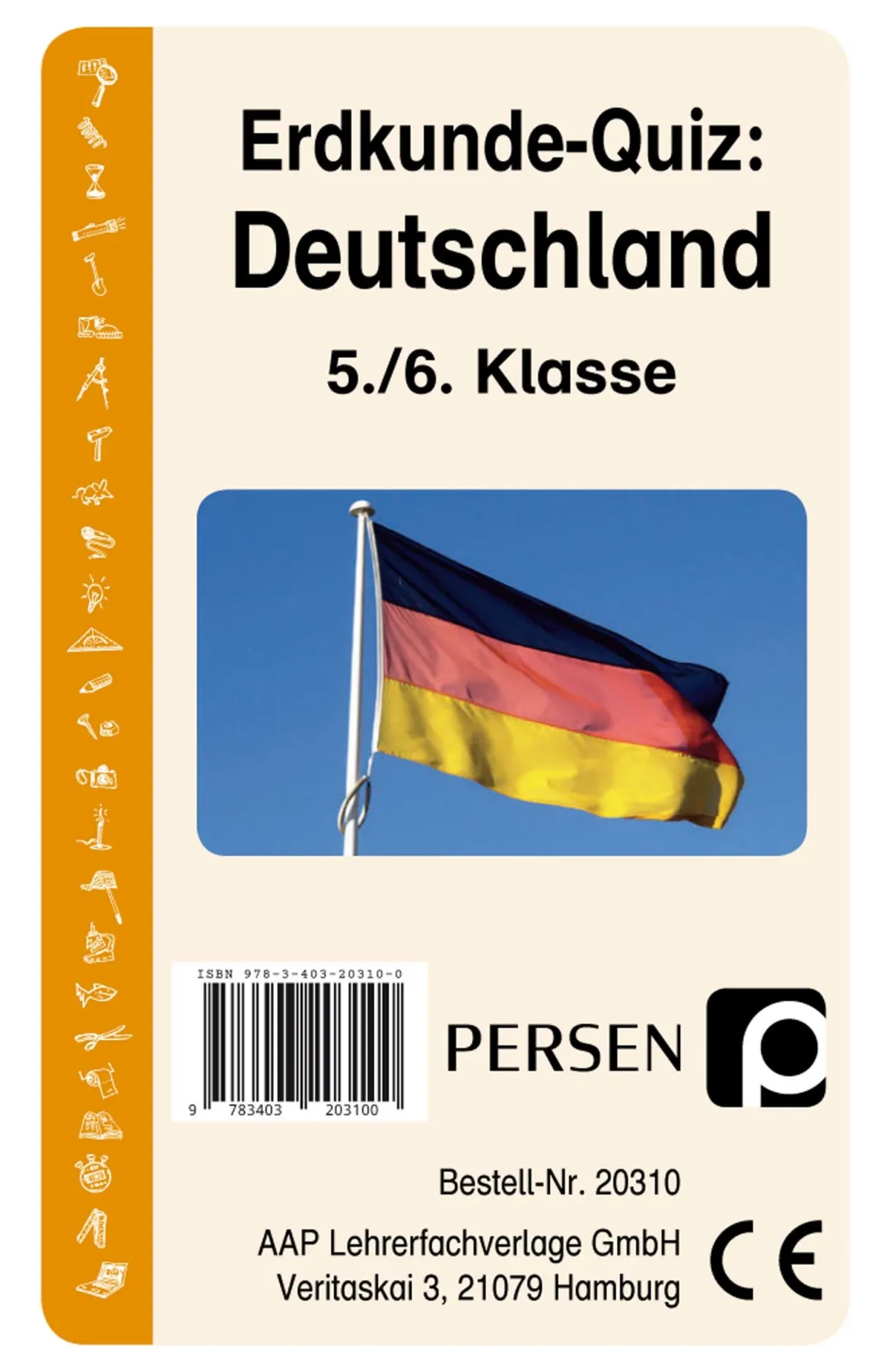 Erdkunde-Quiz: Deutschland, Kartenspiel, 5. und 6. Klasse
