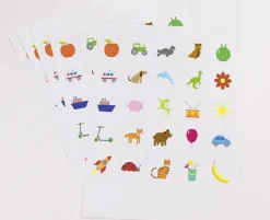 Erkennungsschilder, Selbstklebefolie, Serie A, für Garderoben in Kindergarten und Grundschule
