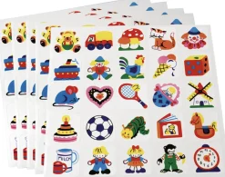 Erkennungsschilder, Selbstklebefolie, Serie C, für Garderoben in Kindergarten und Grundschule