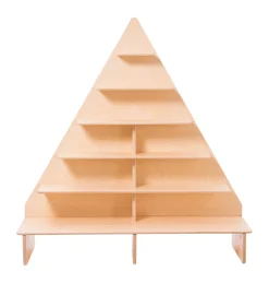 Ernährungspyramide, Holzregal