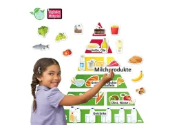 Ernährungspyramide mit Lebensmitteln, magnetisch, 70 Teile