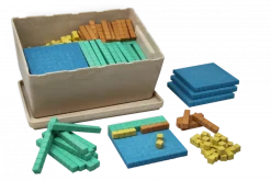 Erweiterter Dienes Klassensatz farbig (452 Teile) aus RE-Wood®