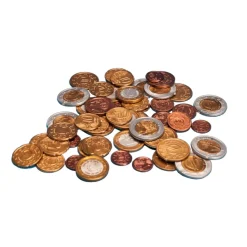 Euromünzen Satz Spielgeld, 80 Stück