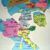 Europa Bodenpuzzle in Aufbewahrungsbox
