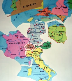 Europa Bodenpuzzle in Aufbewahrungsbox