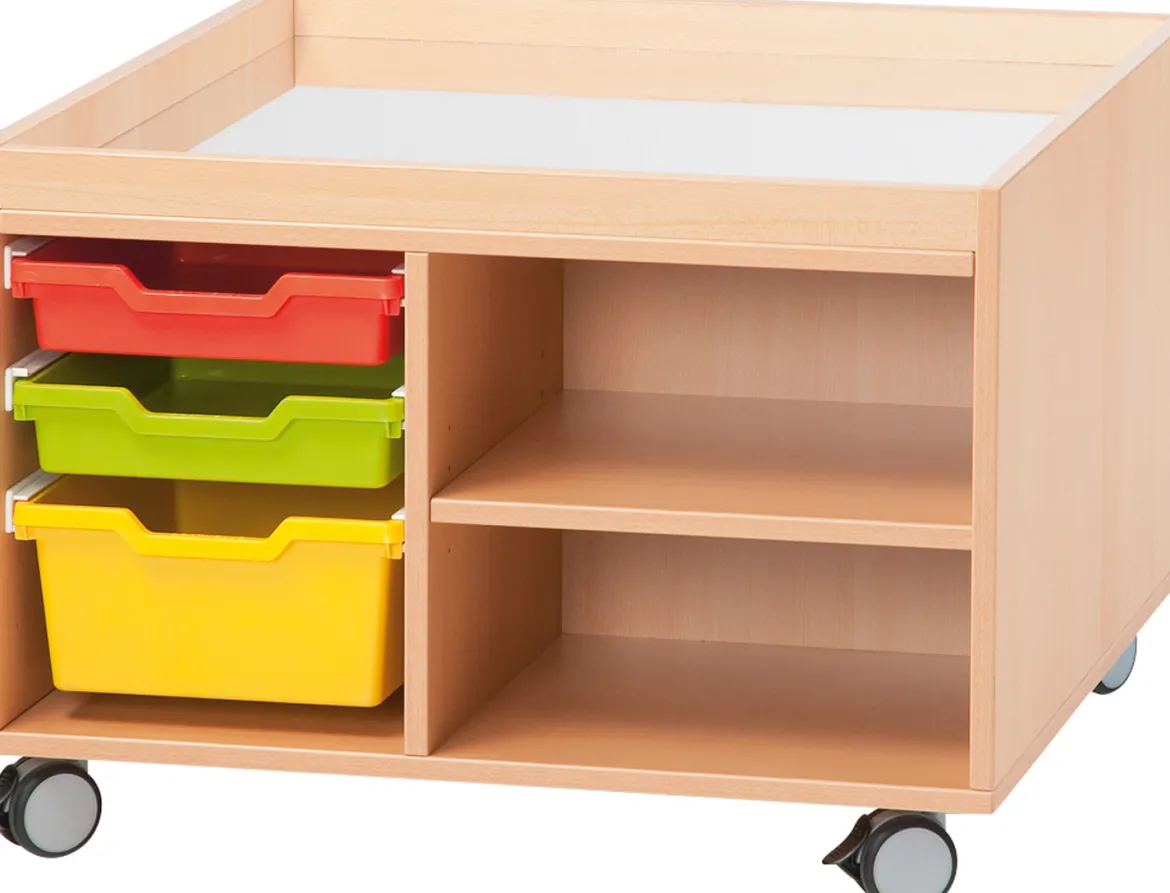 Experimentierwagen mit Spiegel und Aufkantung