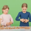 FabBrix Holzbausteine aus Buchenholz 300er-Set im Leinensäckchen