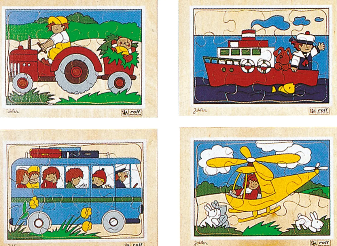 Fahrzeuge-Puzzle-Set, ab 2 Jahre