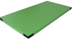 Fallschutzmatte FSM 160/60, 200x100 cm hellgrün mit Klettecken