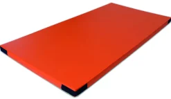 Fallschutzmatte FSM 160/60, 100x100 cm orange mit Klettecken
