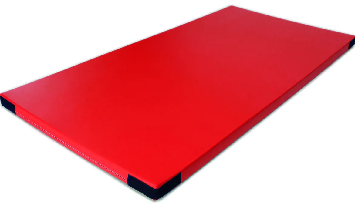Fallschutzmatte FSM 160/60, 150x100 cm rot mit Klettecken