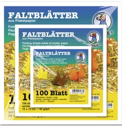 Faltpapier | Quadrat | 20 x 20 cm | 60 gsm | 12 gemischte Farben