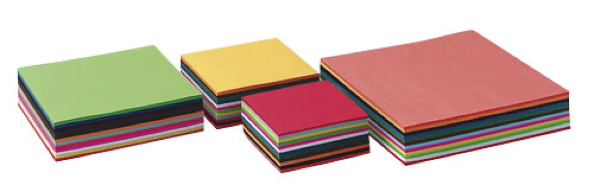 Faltpapier | Quadrat | 20 x 20 cm | 60 gsm | 12 gemischte Farben