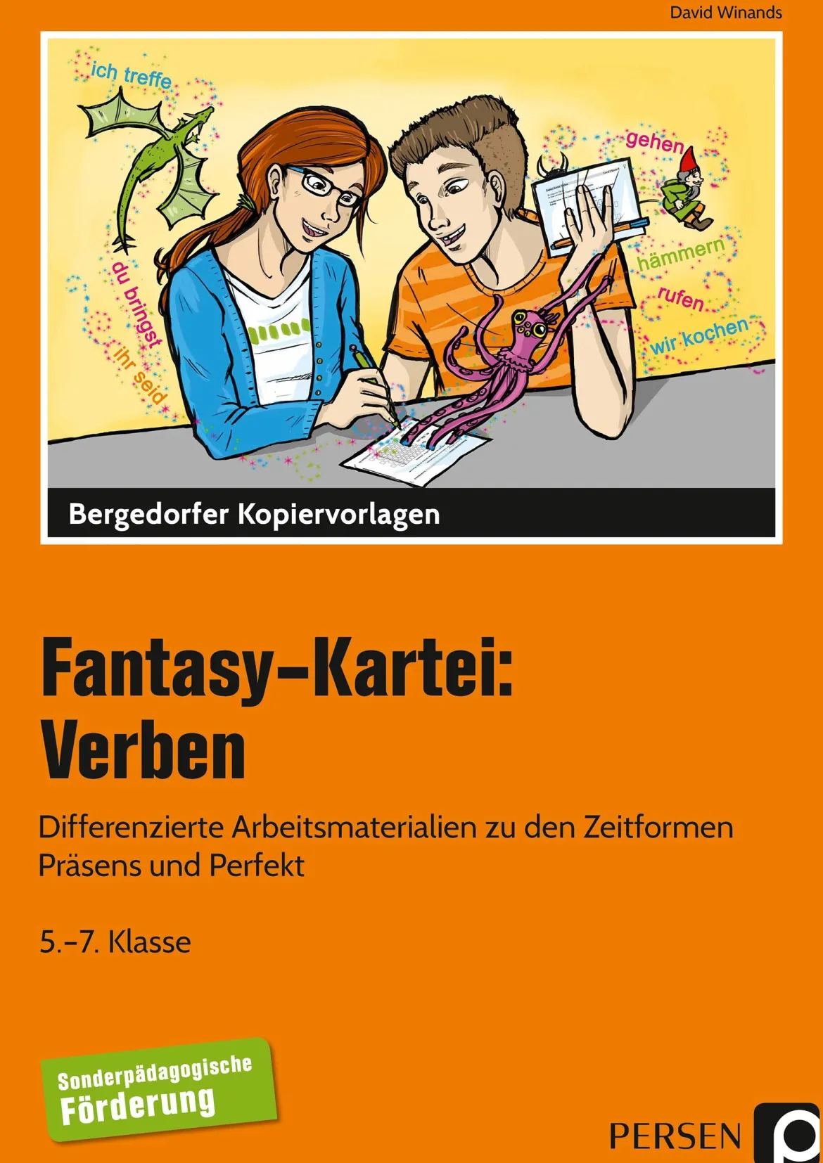 Fantasy-Kartei: Verben, Kopiervorlagen, 5. bis 7. Klasse