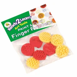 Farbe- & Knetmasse Fingerdrucker - 8 Stück