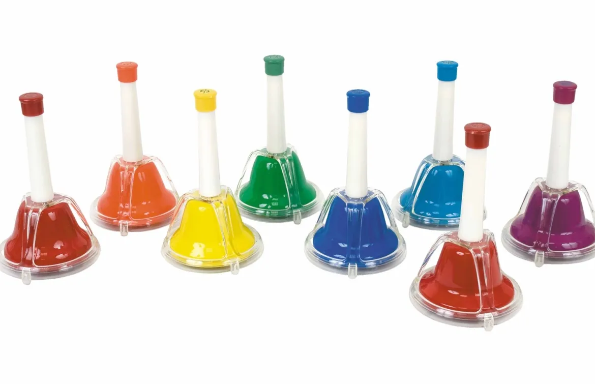Farbiger Glockensatz, Montessori Sinnesmaterial, 0-3 Jahre