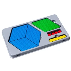 Farbiger Zehnerbasis-Satz, magnetisch, in Aufbewahrungsbox