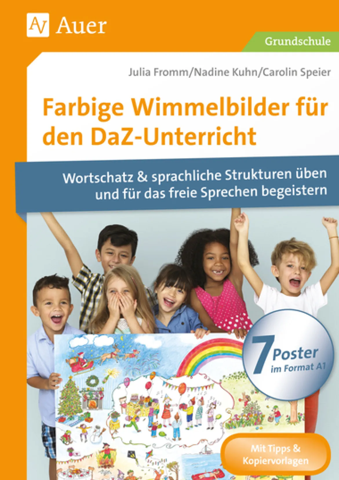Farbige Wimmelbilder für den DaZ-Unterricht, Buch, 1. bis 4. Klasse
