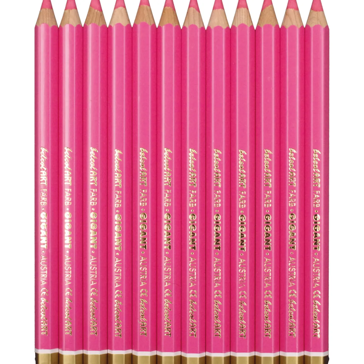 Farbstifte Gigant 12er, rosa, Sechskant, 6,5 mm Mine