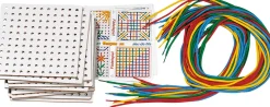 Fädelspiel-Großpackung, 10 Platten, 40 Schnüre, ab 3 Jahre