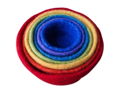 Filzschalen Regenbogen, stapelbar, 7-teilig, ab 1 Jahr