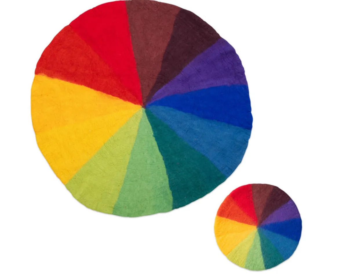Filzteppich Regenbogen Ø 150 cm, 3-6 Jahre
