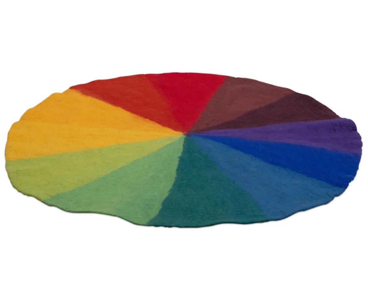 Filzteppich Regenbogen Ø 150 cm, 3-6 Jahre