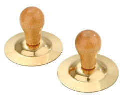 Finger-Cymbeln mit Holzgriff, 1 Paar, Ø 5,4 cm, ab 4 Jahre
