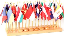 Flaggenständer mit Flaggen (Europa), ab 5 Jahre