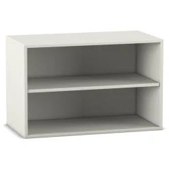 Flexeo Aufsatzregal, Dekor weiß, 2 Fächer, HxBxT: 60,6x94,4x38 cm