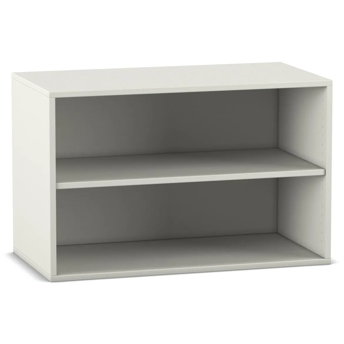 Flexeo Aufsatzregal, Dekor weiß, 2 Fächer, HxBxT: 60,6x94,4x38 cm