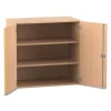 Flexeo Aufsatzschrank, Buche hell, HxBxT: 90,9x94,4x50 cm, 2 Fachböden, Dreholive