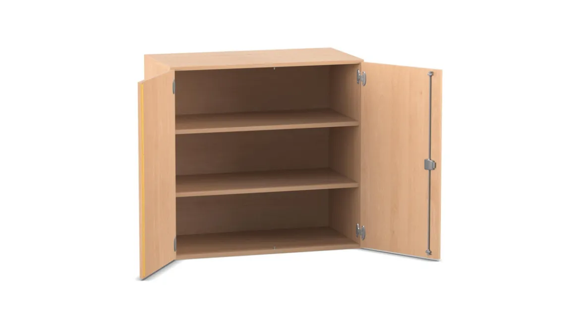 Flexeo Aufsatzschrank, Buche hell, HxBxT: 90,9x94,4x50 cm, 2 Fachböden, Dreholive