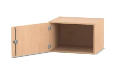 Flexeo Aufsatzschrank, Buche hell, Türanschlag links, HxBxT:41,4x64,1x50cm, Bogengriff mit Schloss