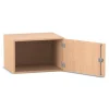 Flexeo Aufsatzschrank, Buche hell, Türanschlag rechts, HxBxT: 41,4x64,1x40cm, Bogengriff mit Schloss
