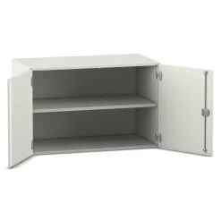 Flexeo Aufsatzschrank, Dekor weiß, 2 Fächer, HxBxT: 60,6x94,4x40 cm, Schloss