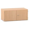 Flexeo Aufsatzschrank, 1 Fach, 2 Türen, Buche hell, HxBxT: 41,4 x 94,4 x 60 cm, Dreholive