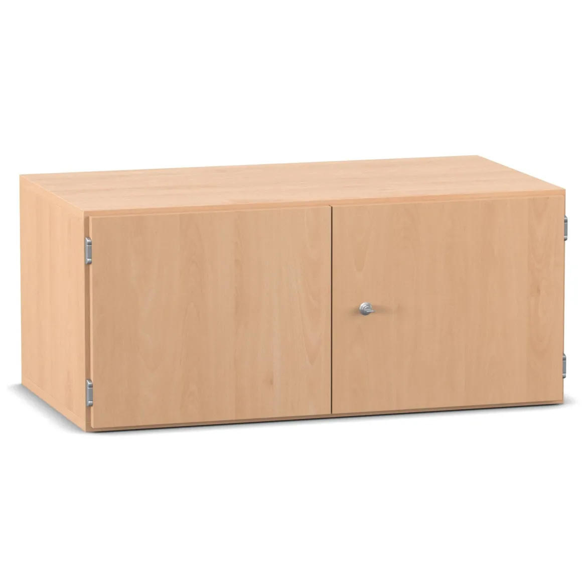 Flexeo Aufsatzschrank, 1 Fach, 2 Türen, Buche hell, HxBxT: 41,4 x 94,4 x 60 cm, Dreholive